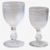 Juego de 12 Copas de Agua y Vino en Cristal Transparente