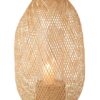Portavelas de Ratán Natural con Diseño Tejido - Imagen 2