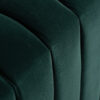 Banco Tapizado en Terciopelo Verde para Pie de Cama - Imagen 3