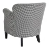 Sillón Tapizado con Estampado Pata de Gallo y Detalles Clásicos - Imagen 3