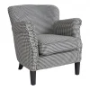 Sillón Tapizado con Estampado Pata de Gallo y Detalles Clásicos - Imagen 2