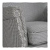 Sillón Tapizado con Estampado Pata de Gallo y Detalles Clásicos - Imagen 5