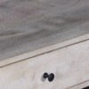 Consola de madera natural con base metálica - Imagen 5