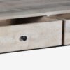 Consola de madera natural con base metálica - Imagen 4