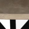 Mesa de Comedor Redonda en Madera Natural con Pie Metálico - Imagen 3