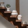 Jarrón de Terracota con Diseño a Rayas - Imagen 3