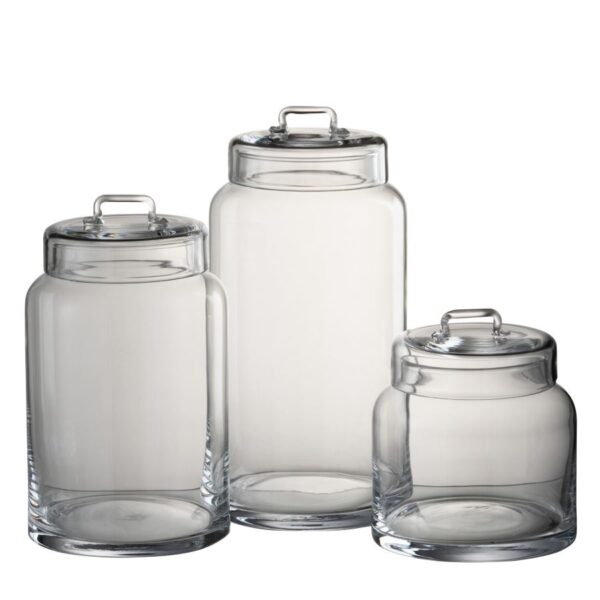 Recipiente de Cristal Transparente con Tapa - Imagen 2