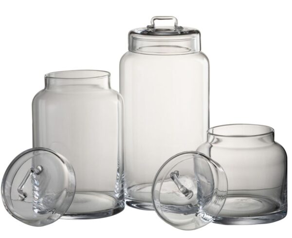 Recipiente de Cristal Transparente con Tapa - Imagen 3