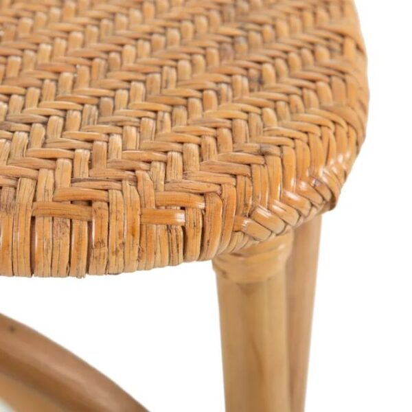 Silla de Ratán Natural con Respaldo Ovalado - Imagen 5