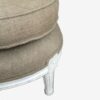 Sillón Pequeño de Estilo Clásico en Madera Decapada y Lino - Imagen 3