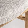 Silla de Fresno Natural con Respaldo y Asiento Tapizado - Imagen 5