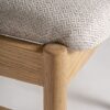 Silla de Fresno Natural con Respaldo y Asiento Tapizado - Imagen 6