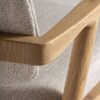Silla de Fresno Natural con Respaldo y Asiento Tapizado - Imagen 7