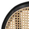 Silla de Madera y Ratán con Acabado Negro - Imagen 5