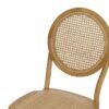 Silla de Madera Natural y Ratán con Respaldo Ovalado - Imagen 6