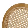 Silla de Madera Natural y Ratán con Respaldo Ovalado - Imagen 4