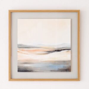 Cuadro Abstracto en Tonos Ocre y Gris Nº 1