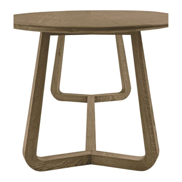 Mesa de Comedor Ovalada en Roble Natural Oscuro de 200 cm - Imagen 3