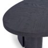 Mesa de Comedor Ovalada en Roble Negro de 218 cm - Imagen 3