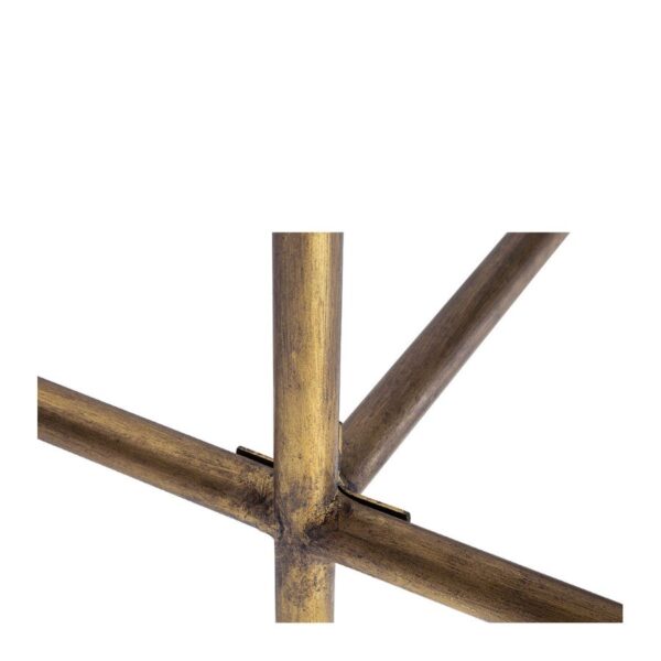 Mesa de Comedor Rectangular en Latón Dorado y Cristal de 185 cm - Imagen 4