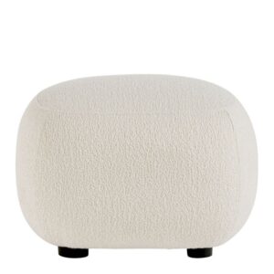 Pouf Tapizado en Bouclé Beige
