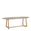 Mesa de Comedor Ovalada en Roble Natural Claro de 230 cm - Imagen 2